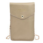 SENCILLEZ: 100% echtes Leder Crossbody Handytasche, Größe 12x1x18 cm, Golden