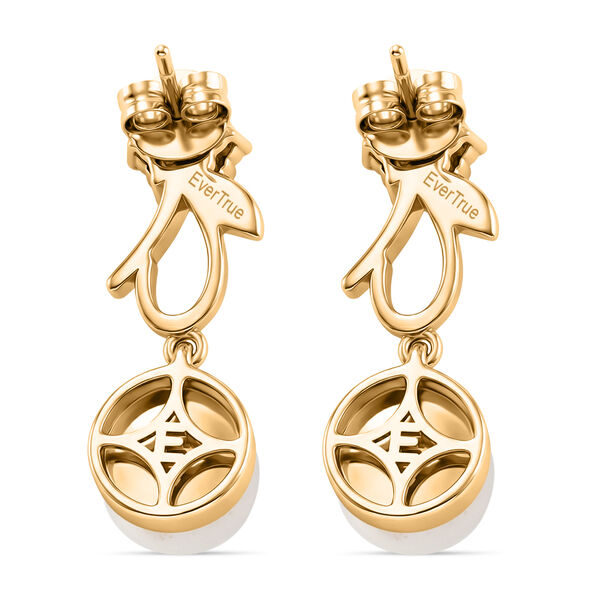 EVER TRUE S&uuml;&szlig;wasser Perle (8.5-9 mm), Wei&szlig;er Zirkon Ohrringe Nickelfreies Messing image number 4