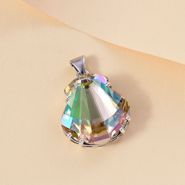 J Francis gefertigt mit SWAROVSKI- Lumin grüner Swarovski Kristall Anhänger image number 2