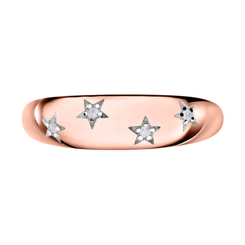 Funkelnder Diamant-Ring in platiniertem Silber image number 0