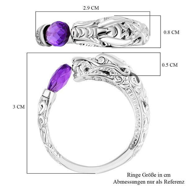 Royal Bali Kollektion - Rose De France Amethyst Ring - 1,70 ct. image number 6
