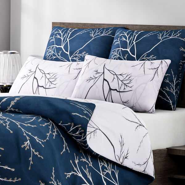 6er Set, Bettwäsche, 2 Deckenbezüge 135x200cm, 2 Kissenbezüge 40x80cm, 2 Kissenbezüge 80x80cm, weiß image number 1