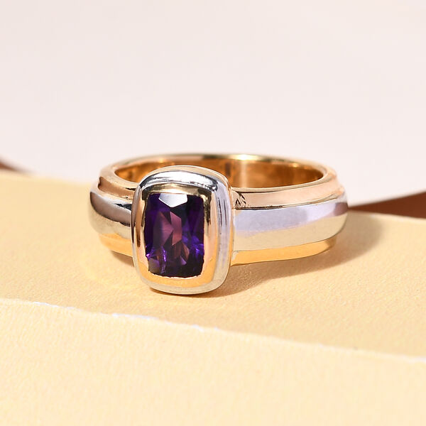 Lusaka Amethyst Ring 925 Silber Bicolor  ca. 0,85 ct image number 2