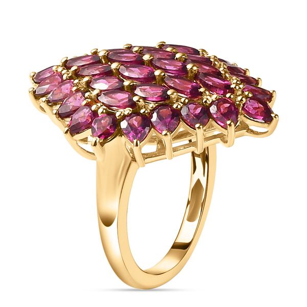Rhodolith Granat Cluster Ring - 6,79 ct. image number 5