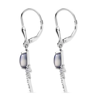 D'Joy Aurora Mondstein und Zirkon Ohrringe - 1,94 ct.