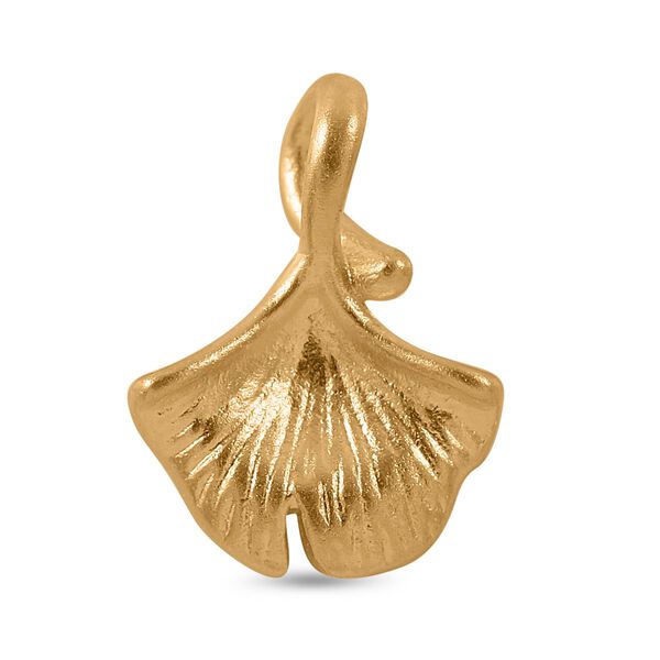 Ginkgoblatt Anh&auml;nger in 999 Gold
