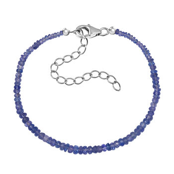 Tansanit Armband, 19 cm - 18 ct.