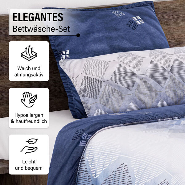 Bettw&auml;sche-Set 6tlg., blau image number 2
