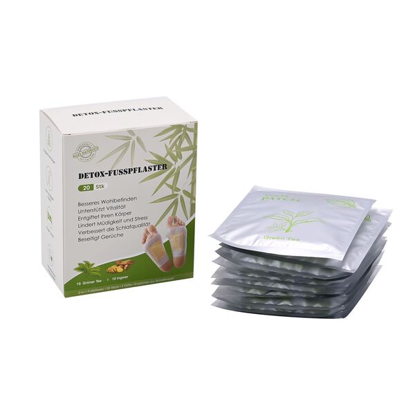 20er Set Detox Fußpflaster, Entgiftungspflaster, Ingwer und Grüner Tee image number 3
