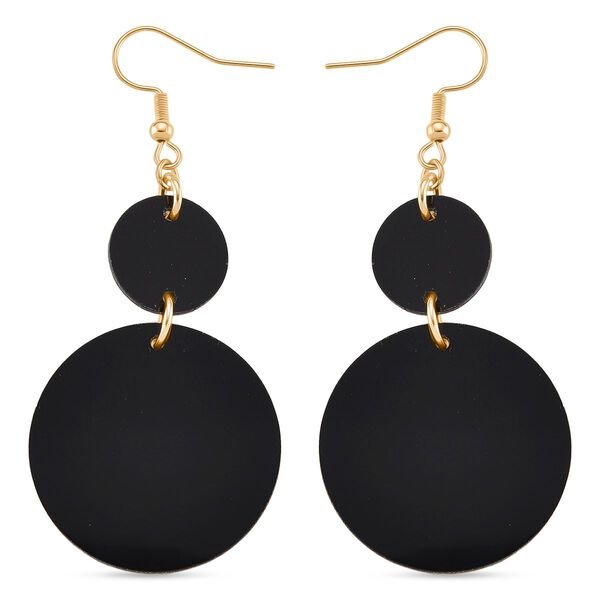 Abalone Muschel Ohrringe Reiner Edelstahl, goldfarben image number 4