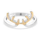 Ring 925 Silber Bicolor (Größe 16.00)