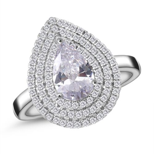 LUSTRO STELLA- weißer Zirkonia-Ring - 2,96 ct. image number 0