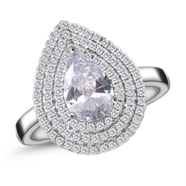 LUSTRO STELLA- weißer Zirkonia-Ring - 2,96 ct. image number 0