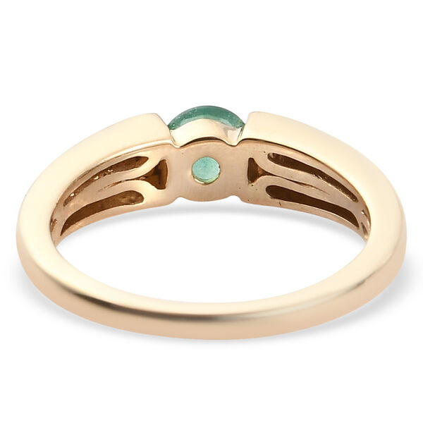 AAA Kagem sambischer Smaragd-Ring, 585 Gelbgold  ca. 0,47 ct image number 6