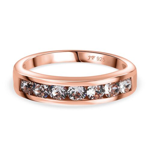 J Francis gefertigt mit SWAROVSKI- Weißer Swarovski Kristall Ring, 925 Silber rosévergoldet image number 0
