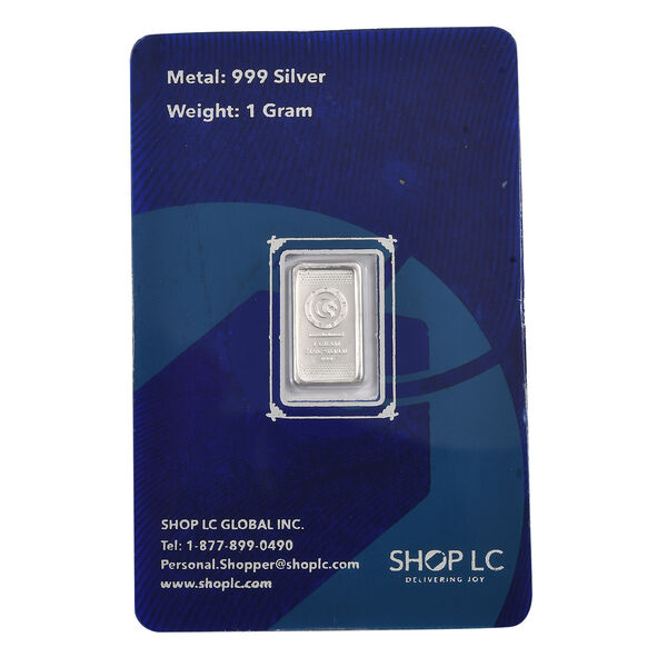 Blatt in der Hand 999 Silber-Barren, 1g image number 3
