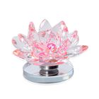 2er-Set Kristallklare Lotusblume mit Drehsockel und Geschenkbox, Rosa image number 4