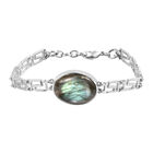 Labradorit-Armband, ca. 19 cm, Messing ca. 15,38 ct