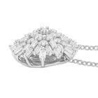 Schneeflocke Diamant Anhänger mit Kette- 0,50 ct. image number 3