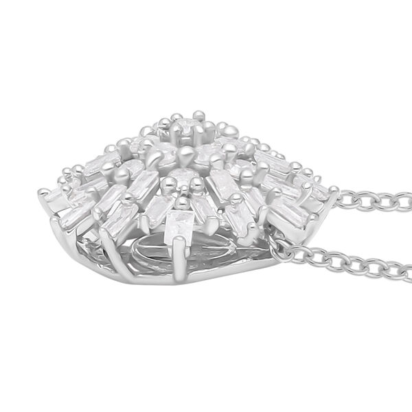 Schneeflocke Diamant Anh&auml;nger mit Kette- 0,50 ct. image number 4