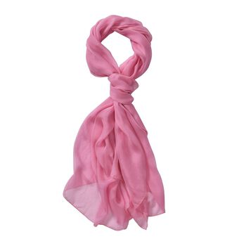 LA MAREY Chiffon Schal aus Seide, Lila