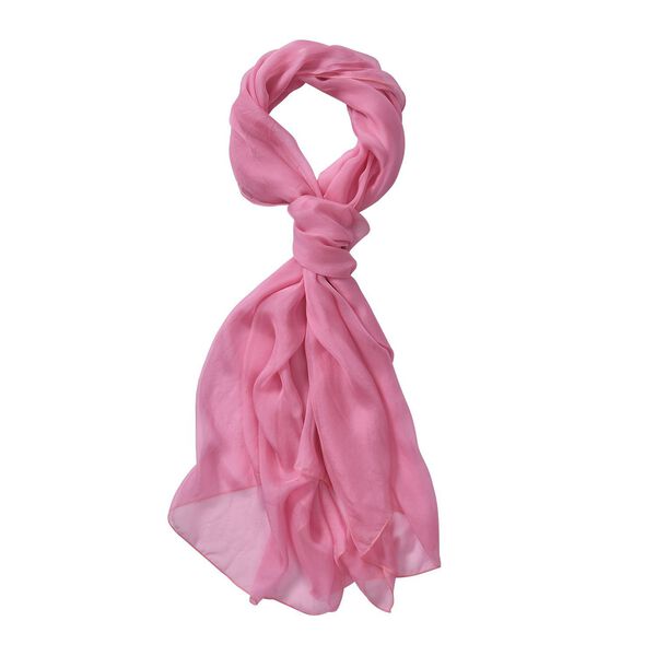 LA MAREY Chiffon Schal aus Seide, Lila