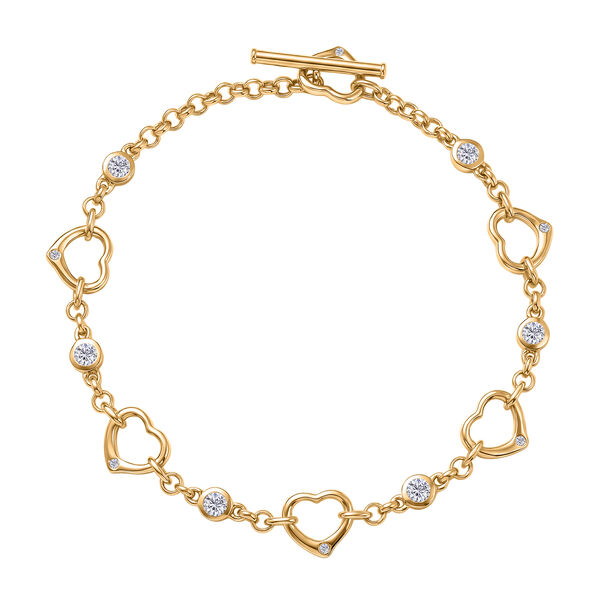 EVER TRUE Moissanit Armband ca. 19 cm Nickelfreies Messing ca. 0,67 ct. image number 0