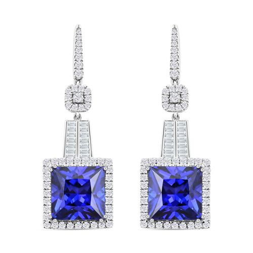 Chairman's Vault Collection - zertifiziert und geprüft RHAPSODY AAAA Tansanit und VS-EF Diamant Ohrringe in 950 Platin - 24,04 ct. image number 0