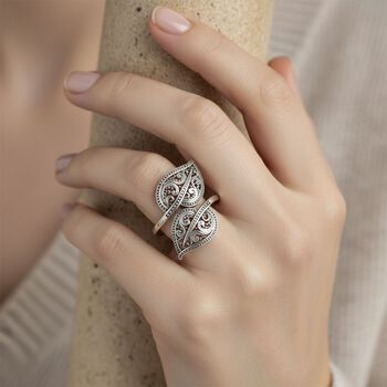 925 Silber Ring (Gr&ouml;&szlig;e 17.00) ca. 4,66g