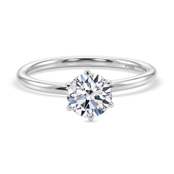 LUXURIANT DIAMOND - Lab Grown Diamant VS-EF SGL zertifiziert Ring 950 Platin (Gr&ouml;&szlig;e 17.00) ca. 1.00 ct