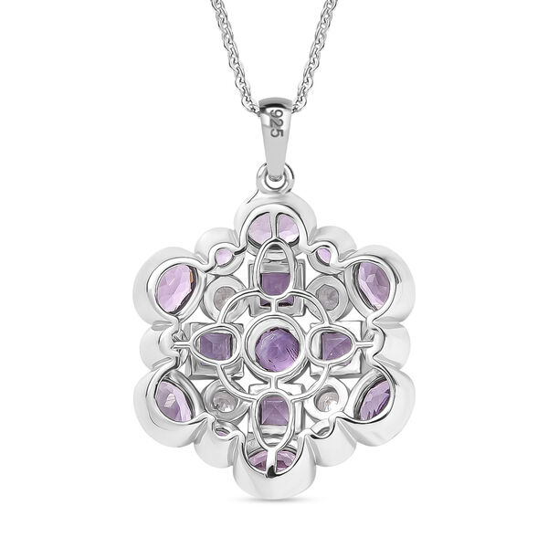 AA Rose De France Amethyst Schmuckset 925 Silber platiniert ca. 2,91 ct. image number 5