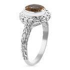 Royal Bali - Citrin Ring, 925 Silber, (Größe 19.00) ca. 2.56 ct image number 3