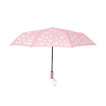 Farbwechselnder Regenschirm, rosa