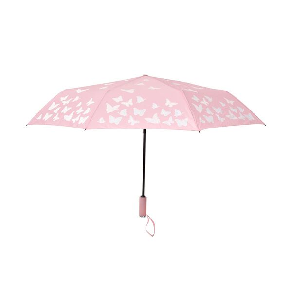 Farbwechselnder Regenschirm, rosa