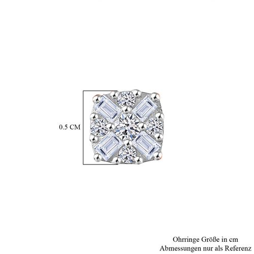 Lab Grown Diamant SI Ohrringe 925 Silber ca. 0,24 ct. image number 4