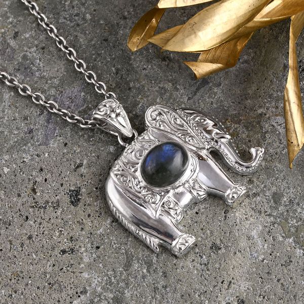 D'Joy Labradorit Anh&auml;nger 925 Silber ca. 3.00 ct image number 1