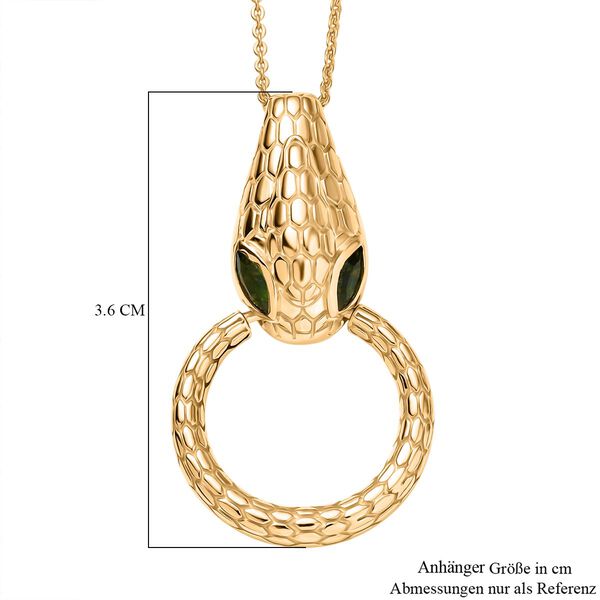 Nat&uuml;rlicher Chromdiopsid, Kanchanaburi Blauer Saphir Schmuckset 925 Silber 750 Gelbgold Vermeil ca. 0.45 ct image number 8