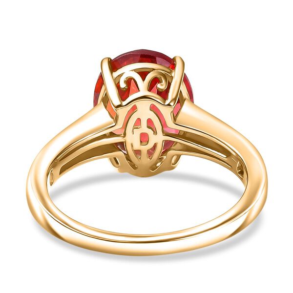 D'Joy Labor Padparadscha Saphir Ring - 5,30 ct. image number 6