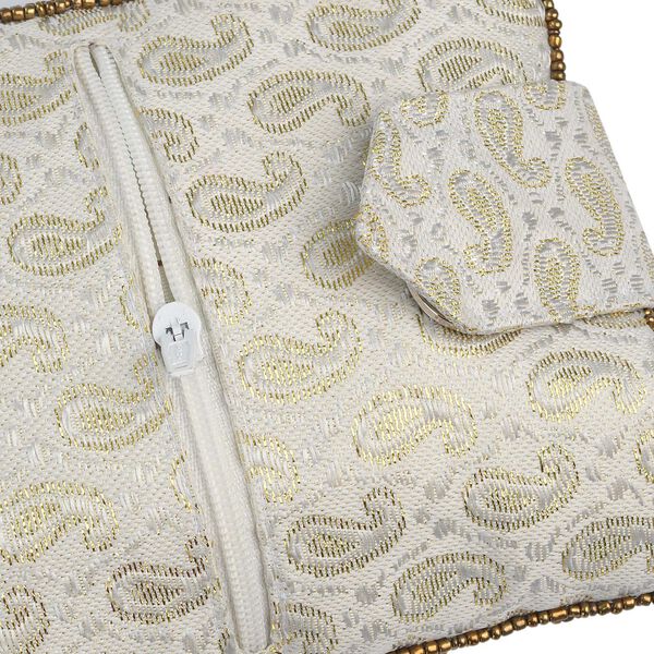 Handgefertigte Handtasche, weiß image number 5