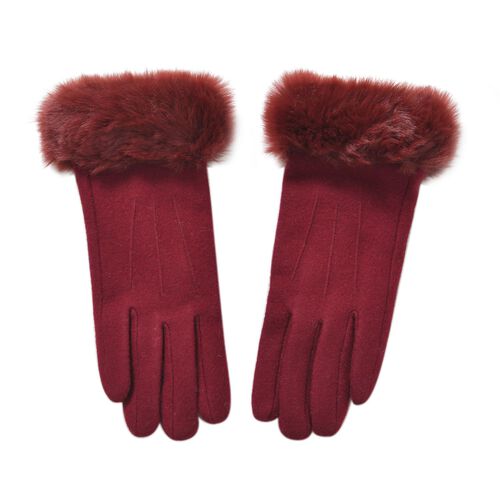 Kaschmirhandschuhe mit Touchscreen-Kompabilität, Rot image number 0