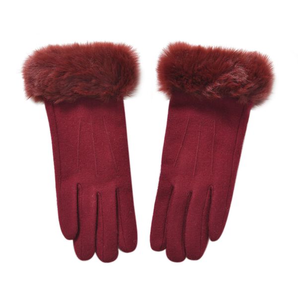 Kaschmirhandschuhe mit Touchscreen-Kompabilität, Rot image number 0