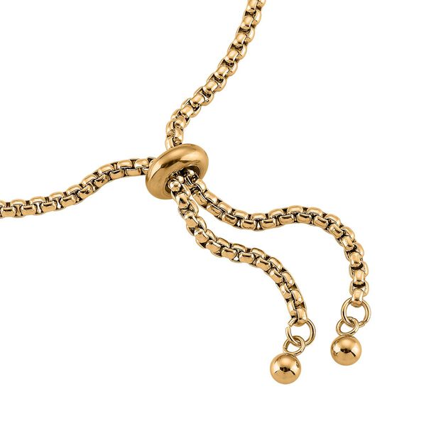 Medaille-Armband mit Kreuzanh&auml;ngern, flexibel, Reiner Edelstahl, goldfarben image number 4