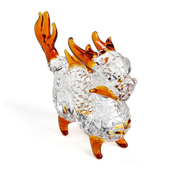 "Dragon glass ormaments Material:Glass Color:Brown Size:8.5*2*7CM" image number 2