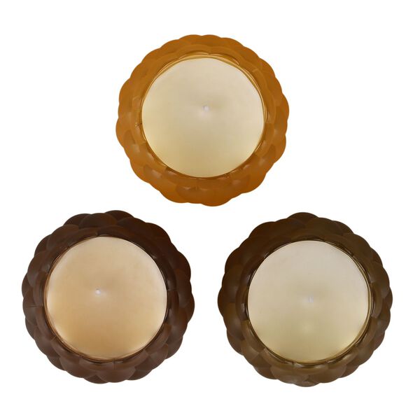 3er Set - Duftkerze Traubenform Französischer Kaffee Vanille Pfirsichblütenhonig, Glas 7.5 x 7 cm image number 5