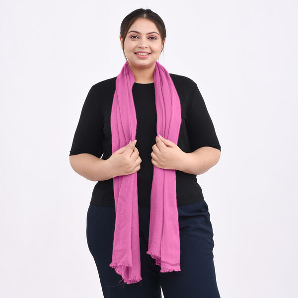 La Marey - Luxuri&ouml;ser und weicher Schal aus 100 % Kaschmirwolle, 70 x 195 cm, Rosa image number 5