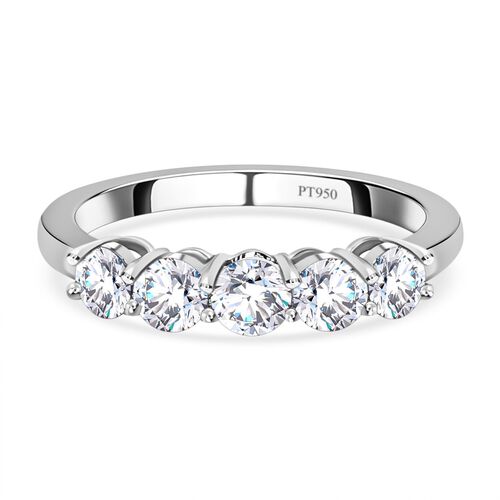 SGL zertifizierter VS Diamant-Ring in 950 Platin - 1 ct. image number 0