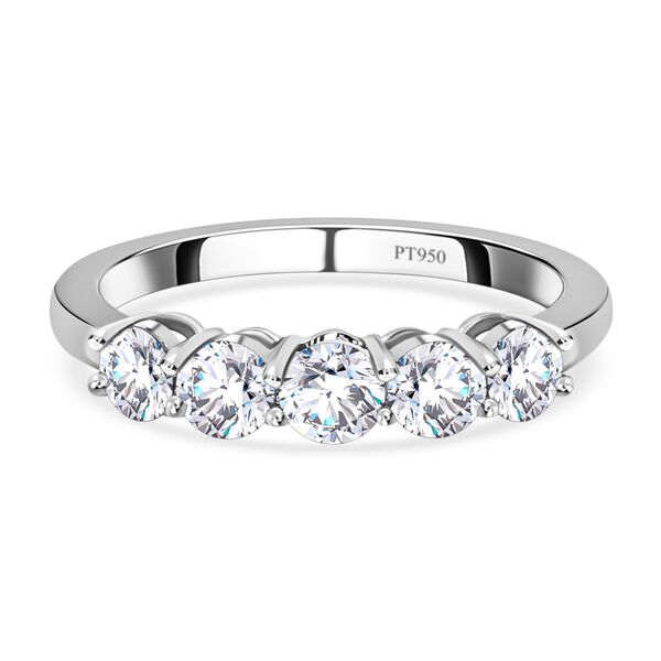 SGL zertifizierter VS Diamant-Ring in 950 Platin - 1 ct. image number 0