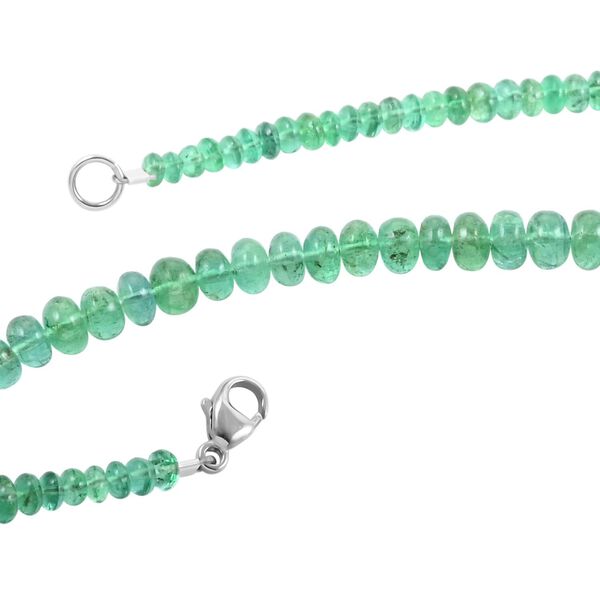 RHAPSODY zertifiziert und geprüft AAAA Smaragd Halskette in 950 Platin, 45 cm - 70 ct. image number 4