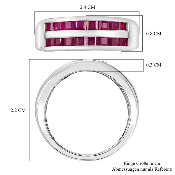 D'Joy AA Rubin Ring, 925 Silber rhodiniert - 2 ct. image number 7