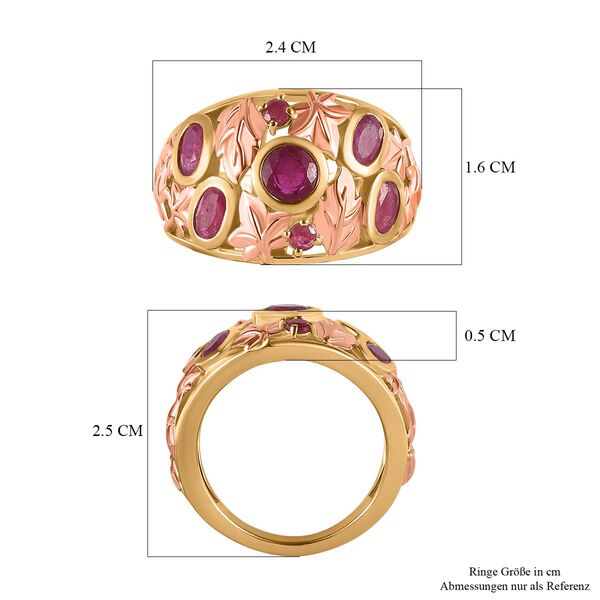 GP Italian Garden Kollektion - Afrikanischer Rubin und Kanchanaburi blauer Saphir-Ring -  2,46 ct. image number 6